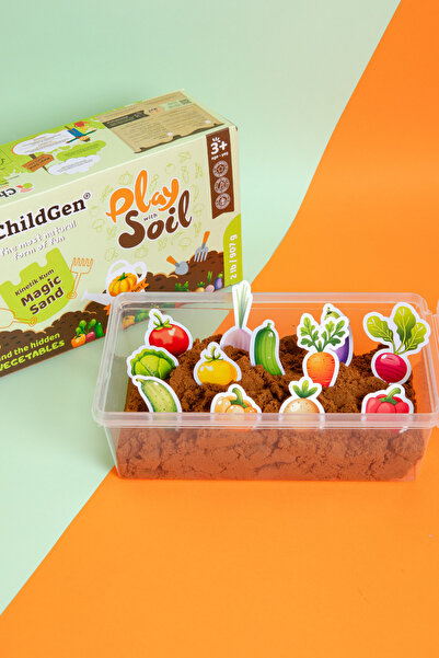 ChildGen Doğal Kinetik Kum Soil Set 907Gr