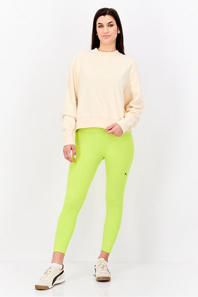 Puma Women Sportswear Fit Long Sleeves Outdoor Sweatshirt, Cream