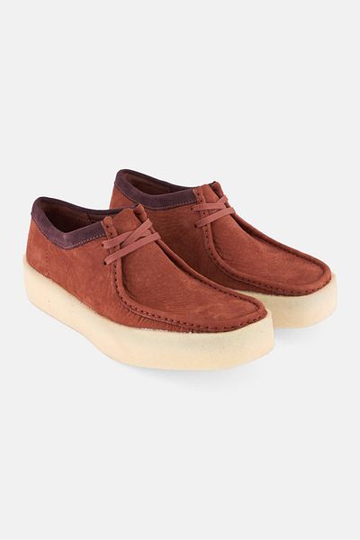 CLARKS Men Standard Wakkabee Cup Lace Up Casual Shoes, Rust