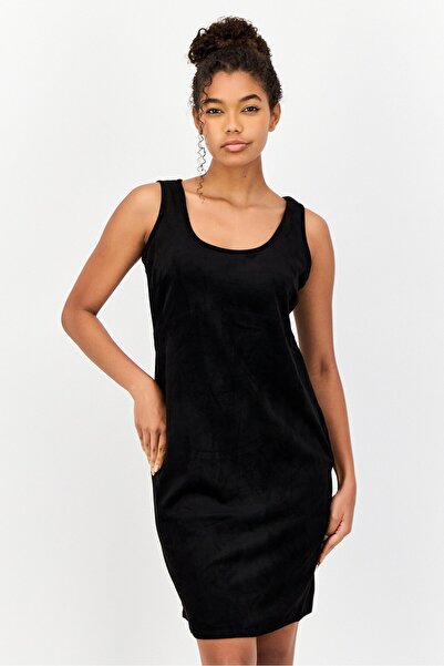 Philosophy Women Solid Mini Dress, Black