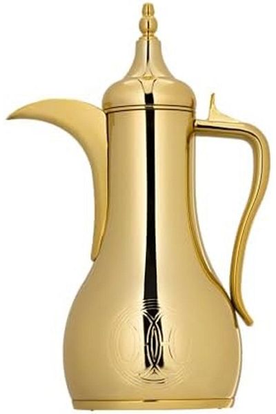ALSAIF Coffee And Tea Vaccum Flask In Gold / Leak-proof And Keeps Drinks Hot 0.85 Liter