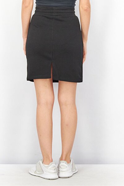 John Richmond Women Sportswear Fit Drawstring Brand Logo Mini Skirt, Black