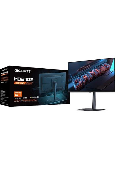 Gigabyte Monitor Gaming OLED Gigabyte 27" MO27Q2, QHD (2560 x 1440), HDMI, Pivot, 240 Hz, 0,3 ms (Negru)