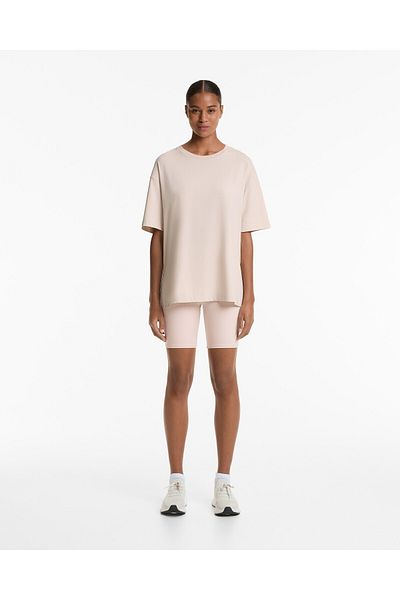 Oysho Short sleeve cotton blend T-shirt