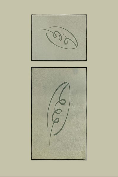 Evdek Σετ πατάκι μπάνιου Leaf 2 τεμαχίων