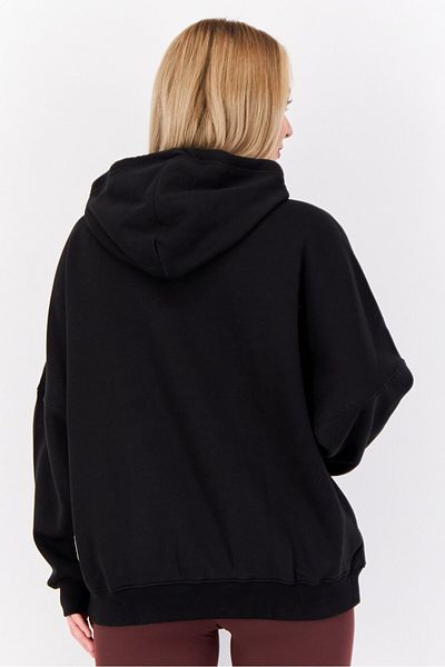 adidas Women Sportswear Fit Long Sleeves Outdoor Sweatshirt, Black