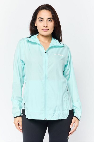 adidas Women Sportswear Fit Terrex Long Sleeves Training Windbreaker Jacket, Turqouise