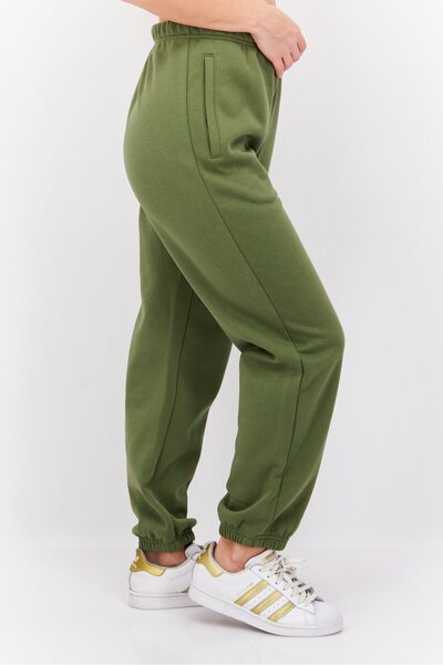 Esprit Women Brand Logo Joggers Pants, Olive