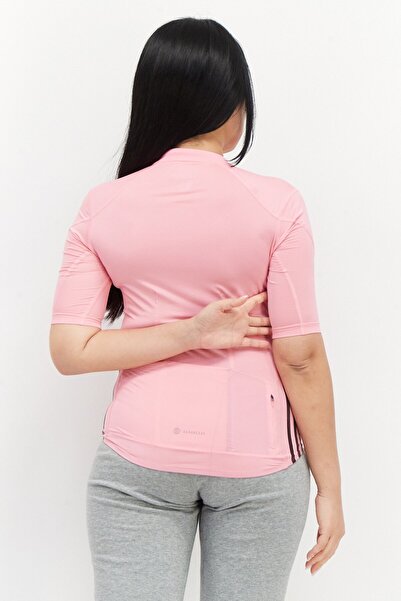 adidas Women Sportswear Fit Short Sleeves Running Top, Pink