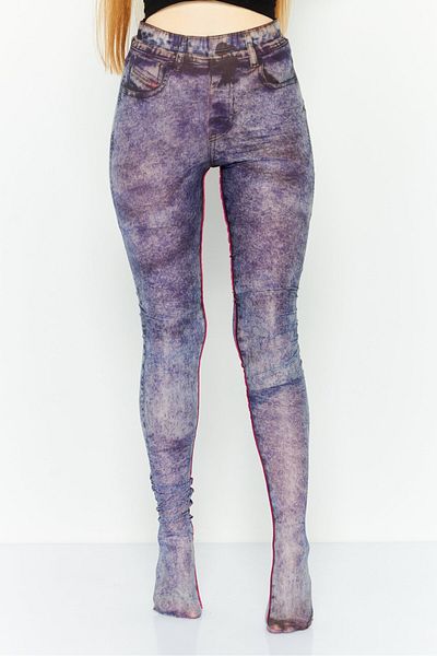 Diesel Women Regular Fit Mid Waist Washed Stretchable Denim, Pink
