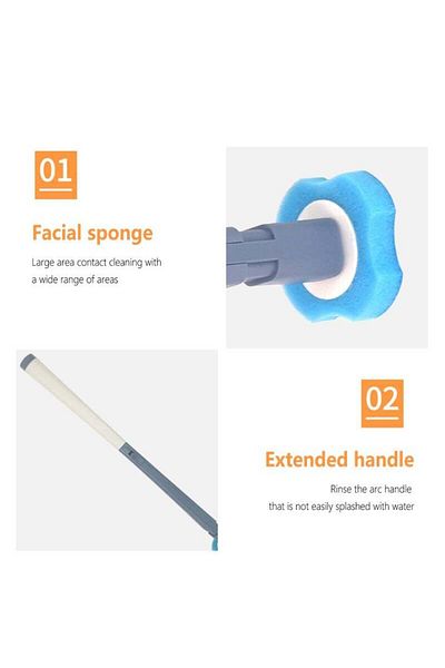 COOYA Disposable Toilet Brush, With 10 Toilet Brush Refills, Removes Stains, 44x12x8cm, Suitable for Wc