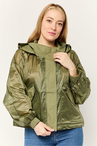 Esprit Women Solid Hooded Jacket, Multicolour