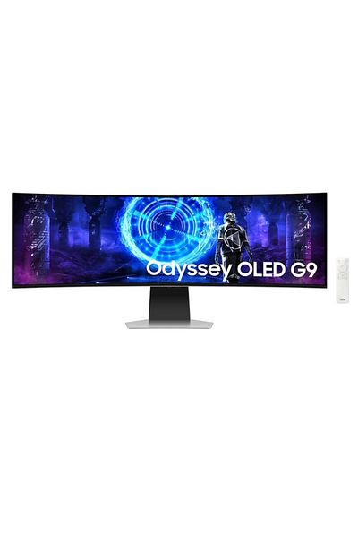 Samsung Monitor Gaming OLED Samsung 49" LS49DG950SUXEN, DQHD (5120 x 1440), Ecran curbat, 240 Hz, 0,03 ms