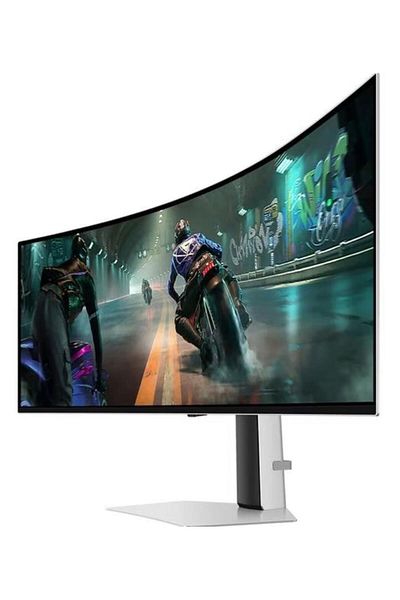 Samsung Monitor Gaming OLED Samsung Odyssey G9 49", DQHD (5120 x 1440), Ecran curbat, 144 Hz, 0,03 ms