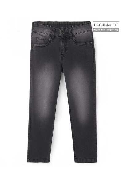 Pine kids Pine Kids Denim Woven Full Length Solid Color Jeans - Black