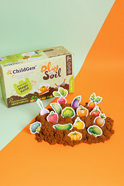 ChildGen Doğal Kinetik Kum Soil Set 907Gr