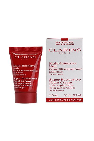 Clarins Super Restorative Night Cream 5ml Trial Size for Very Dry Skin