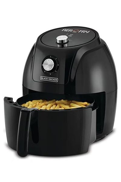 Black&Decker XXL Air Fryer 5.6 L With Rapid Hot Air Circulation For Frying, Grilling 5.6 L 1800 W AF575-B5 Black