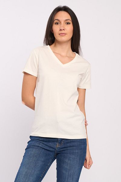 Kenvelo Tricou cu maneca scurta dama de culoare uniforma