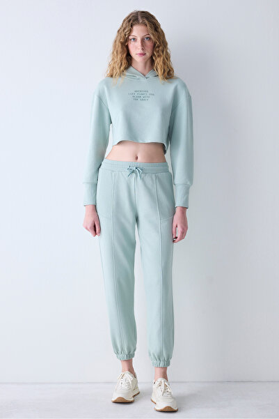 Penti Açık Yeşil Yüksek Bel Ribana Detaylı Eşofman Altı