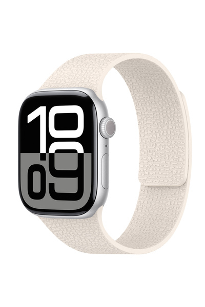 BUTAM BİLİŞİM ساعة 7 مقاس 41 ملم KRD-136 سلك سيليكون منقوش - ضوء النجوم