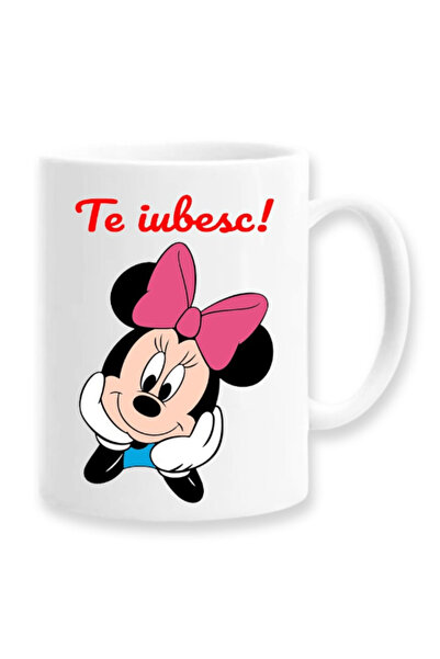 OEM Εξατομικευμένη Λευκή Κούπα I Love You, Μοντέλο Minnie Mouse, Inovatix®. 3...