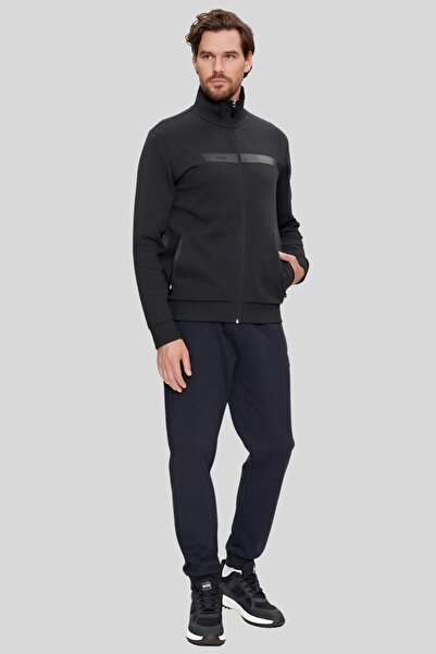 BOSS Regular Fit Dik Yaka Erkek Spor Ceket Lacivert