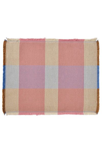 IKEA Strandfloka Place Mat 45x35 Cm – Colourful Upcycled Fabric, Washable & Reusable