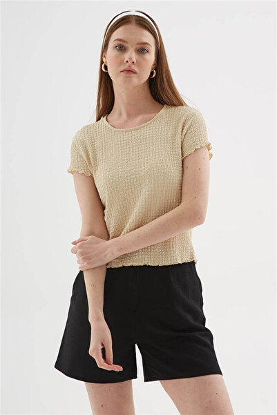 Fashion Friends Μπλούζα με μπεζ υφή