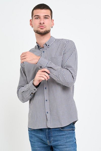 Kenvelo Camasa barbat regular cu model in carouri mici