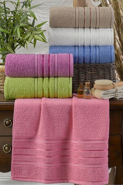 Eponj Home Σετ Πετσέτες Χεριών 6τμχ 50x85 Μέγεθος Hobby