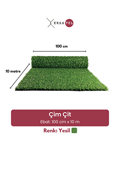 ERSA DEMİR ÇELİK Premium 1 Top Çim Çit (10 METRE) 100cm