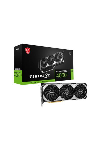 MSI Placa video MSI GeForce RTX 4060 Ti VENTUS 3X E OC 8GB GDDR6 128-bit