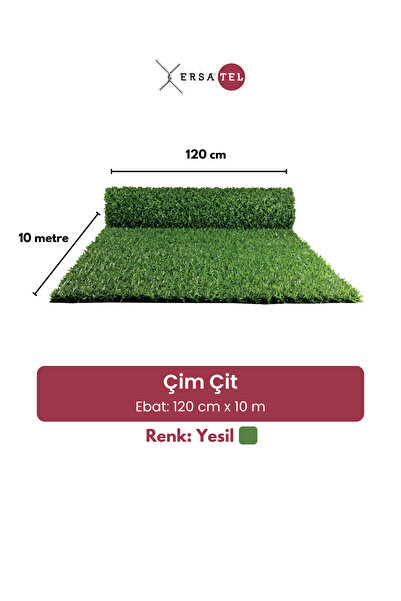 ERSA DEMİR ÇELİK Premium 1 Top Çim Çit (10 METRE) 120cm