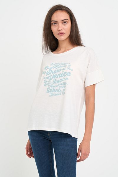 Timeout Tricou dama cu maneca scurta si text grafic