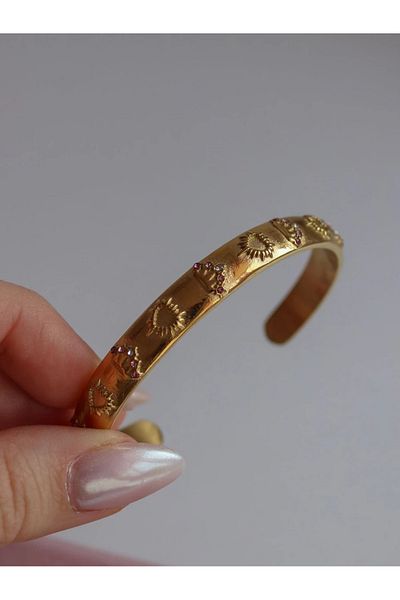 Reorah Collection Love Stones Bracelet-Heart Bracelet with Stones