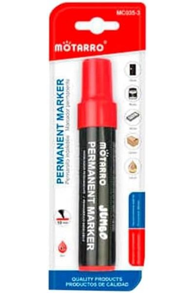 MOTARRO Permanent Marker Set Fine Tip Markers for Writing, Drawing, Labeling & Office Use (Red)