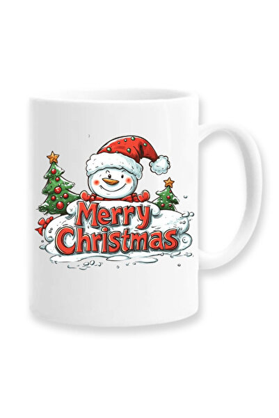 OEM Cană albă personalizată Crăciun Fericit, model Om de Zăpadă, Inovatix®. 3...