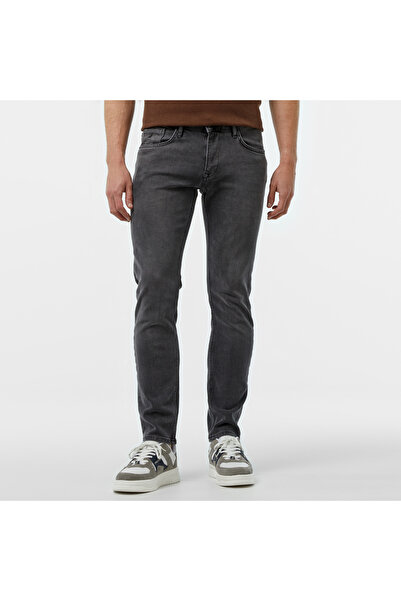 Nautica Erkek Gri Slim Fit Jean Pantolon