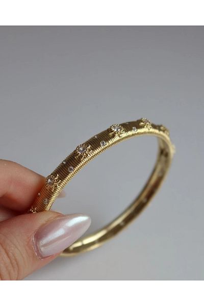 Reorah Collection Gold Flower Bracelet/Bracelet