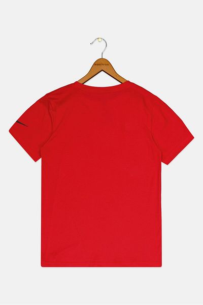 Nike 3Brand by Russell Wilson Kids Boy Sportswear Fit Short Sleeves Outdoor T-shirt, Red