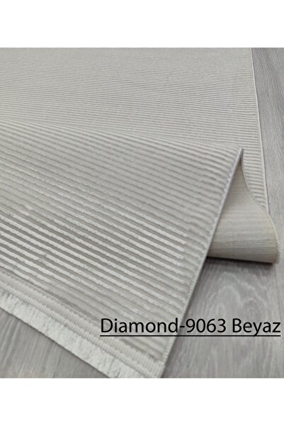 DECOSER HALI Decoser Diamond Koleksiyonu Dokuma Halı DH9063 Beyaz