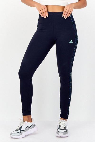 adidas Women Sportswear Fit Brand Logo Training Leggings, Navy