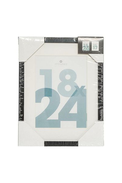 Atmosphera Manu Rectangular Shaped Tabletop Wooden Photo Frame Black 18 x 24cm