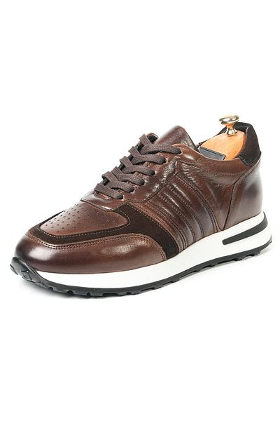 TETRİ Luca Model Men's Genuine Leather Brown Casual Shoes
