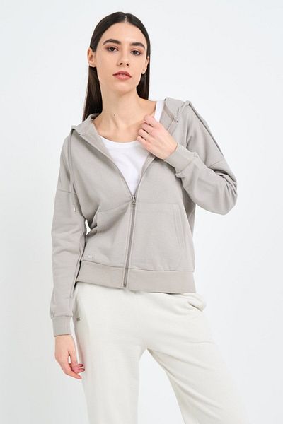 Kenvelo Hanorac dama de culoare uniforma cu gluga