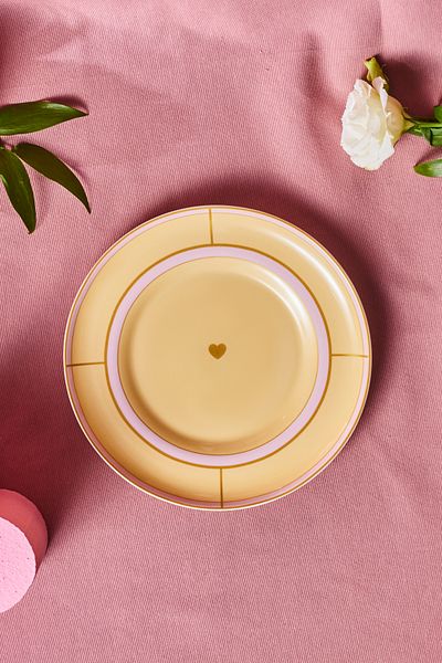 Karaca Talya Pasta Plate 20 cm Yellow