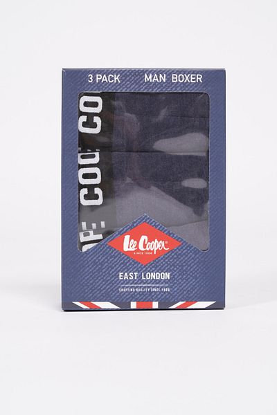 Lee Cooper Set of 3 boxers with logo tape