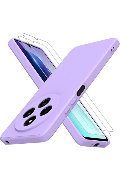 AWH شاومي ريدمي 14 سي 4G مع واقي شاشة زجاجي مقوى، جراب سيليكون رفيع ريدمي 14 سي