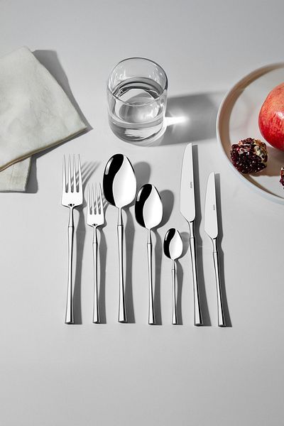 Nehir Marbella Plain 12-Person 84-Piece Boxed Cutlery Set